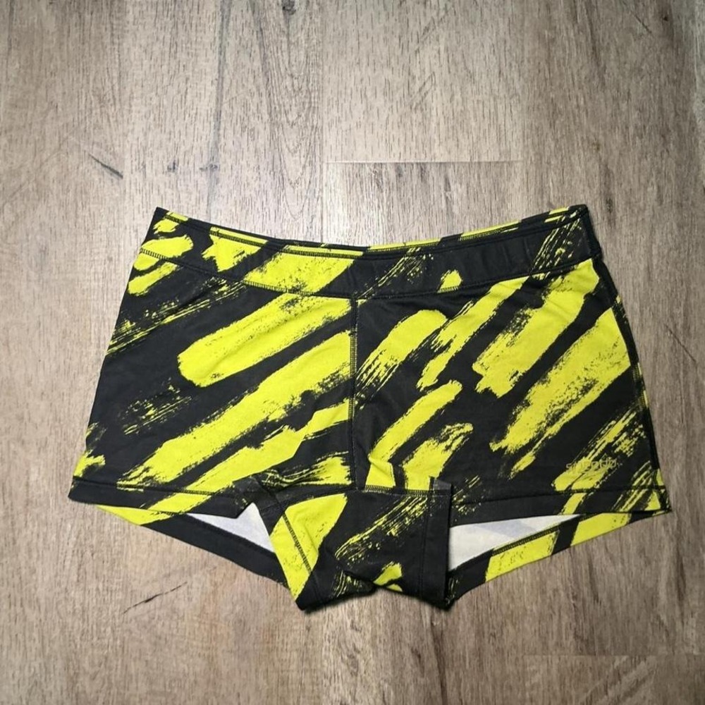 Speedo Endurance Lite yellow & black swim shorts Size M
